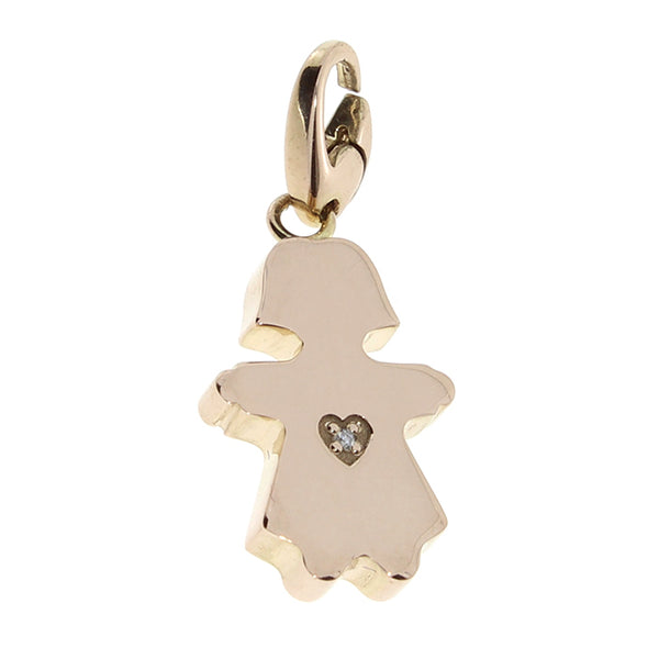 Ciondolo Salvini Charms of love Bimba in argento con diamante