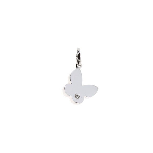 Ciondolo Salvini Charms of love farfalla in argento con diamante