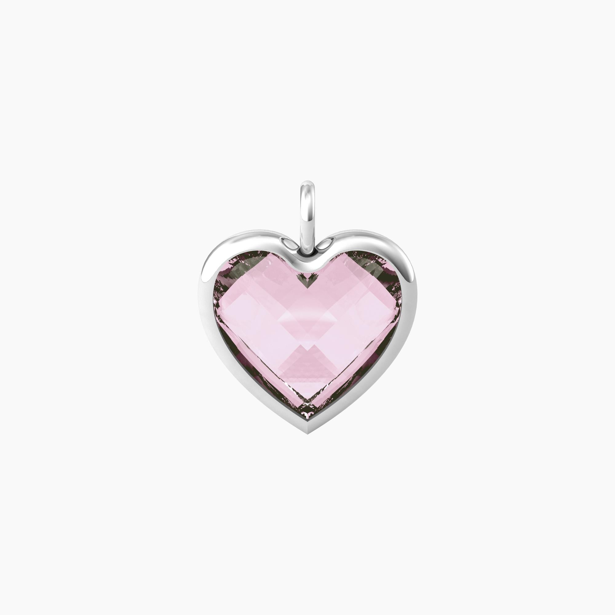 Ciondolo Kidult By you cuore in glass rosa
