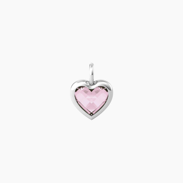 Ciondolo Kidult By you cuore in glass rosa