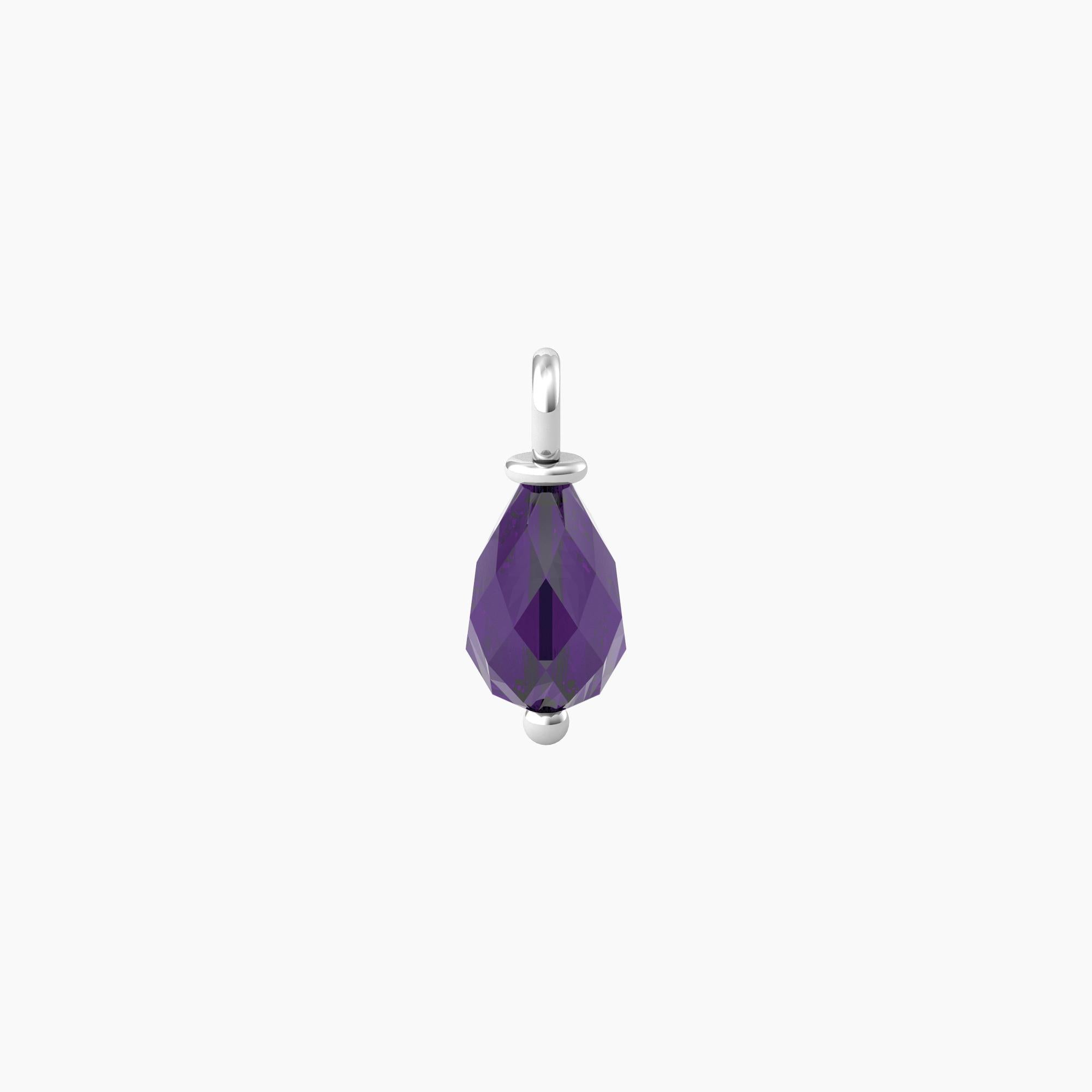 Ciondolo Kidult By you con quarzo viola taglio briolette