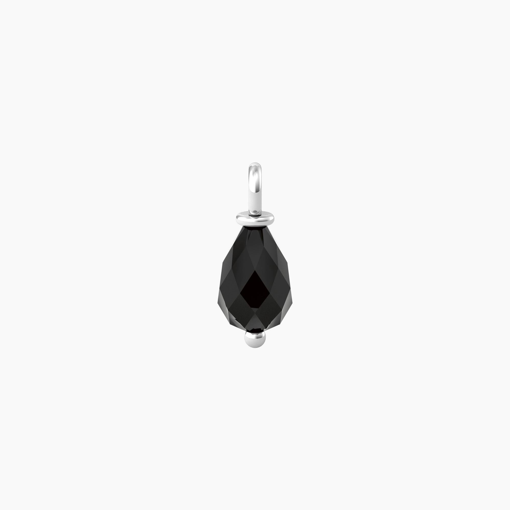 Ciondolo Kidult By you con agata nera taglio briolette
