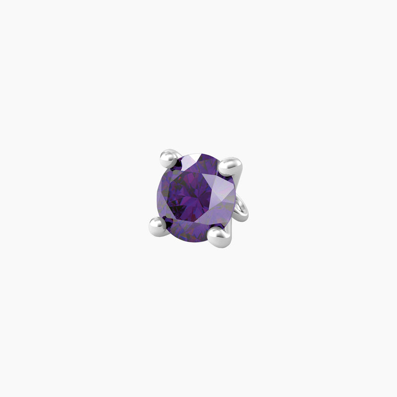 Ciondolo Kidult By you con zircone viola taglio diamante