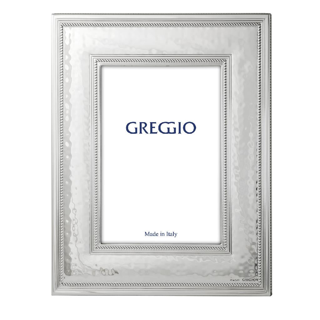 Cornice Greggio 10x15 in legno laminato argento