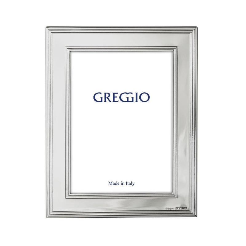 Cornice Greggio 10x15 in legno laminato argento