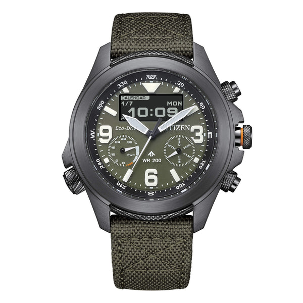 Orologio Citizen Land U822 multifunzione verde