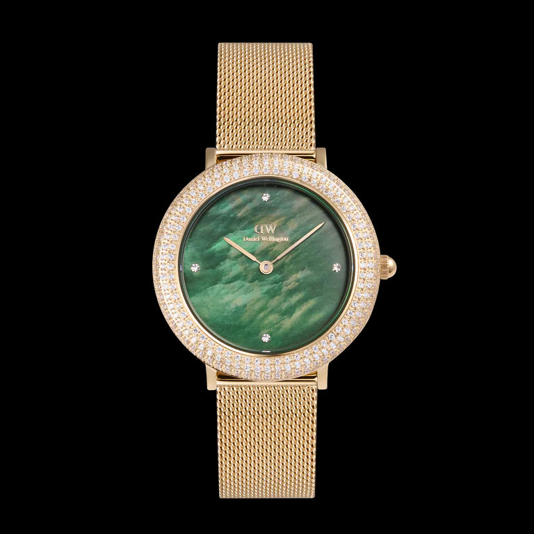 Orologio Daniel Wellington Crystalline Bezel Evergold Green