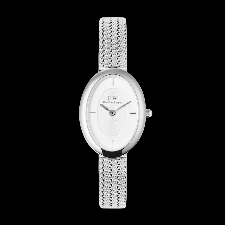 Orologio Daniel Wellington Juliette Braided Mesh White Sunray Silver