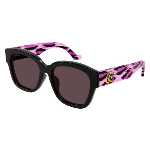 Occhiali da sole Gucci GG1550SK nero e rosa