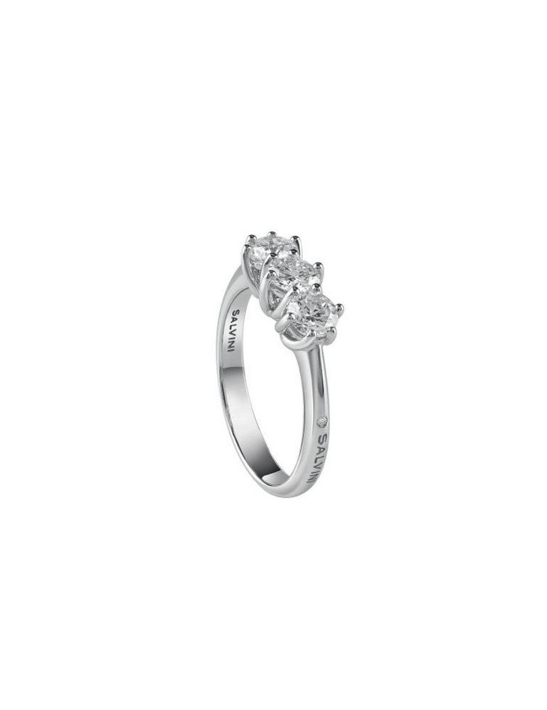 Anello Salvini Lavinia trilogi in oro bianco con diamanti
