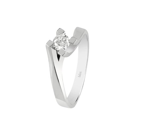 Anello Bliss Dream in oro bianco e diamanti