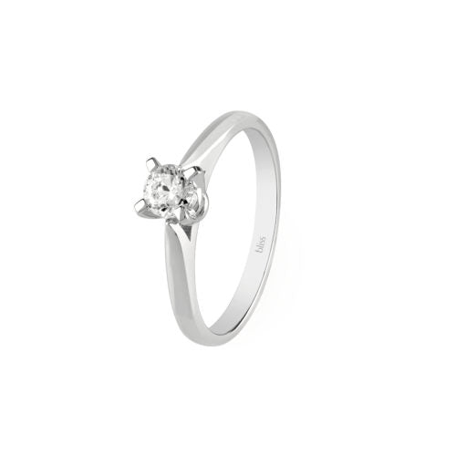 Anello Bliss Dream in oro bianco con diamanti