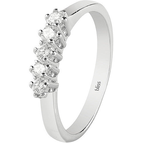 Anello Bliss Dream in oro bianco con diamanti