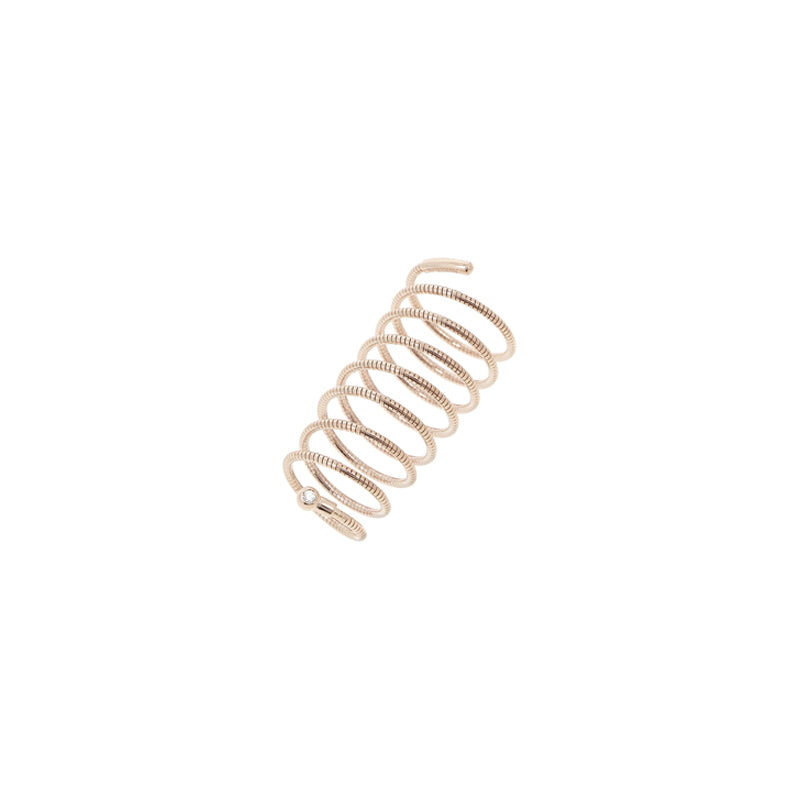 Anello Pesavento DNA Spring in argento laminato rosa