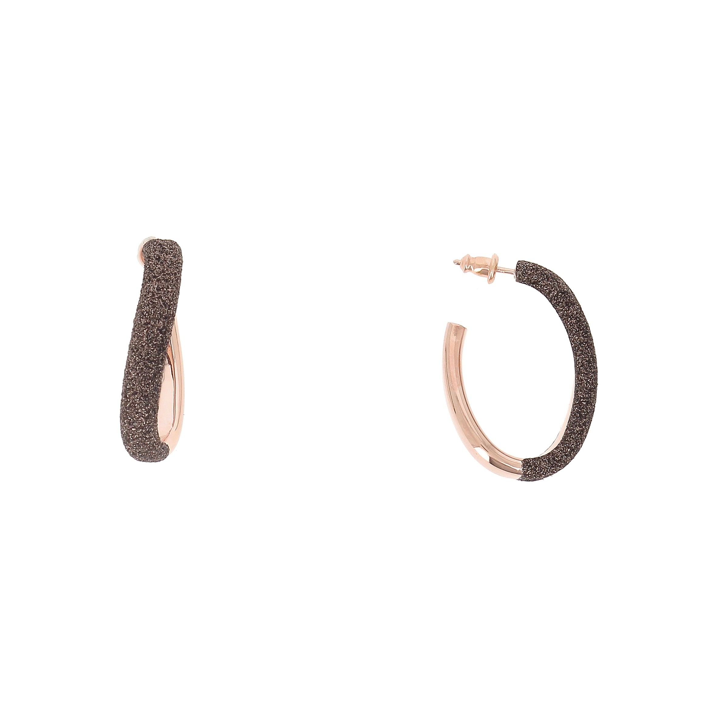 Orecchini Pesavento Polvere di Sogni in argento laminato rosa