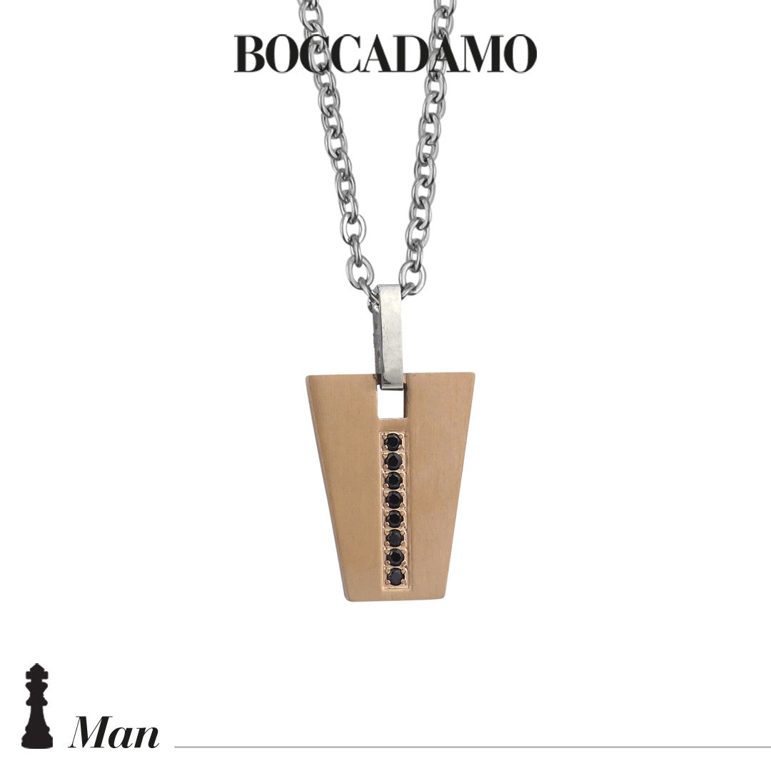 Collana Boccadamo acciaio bicolore