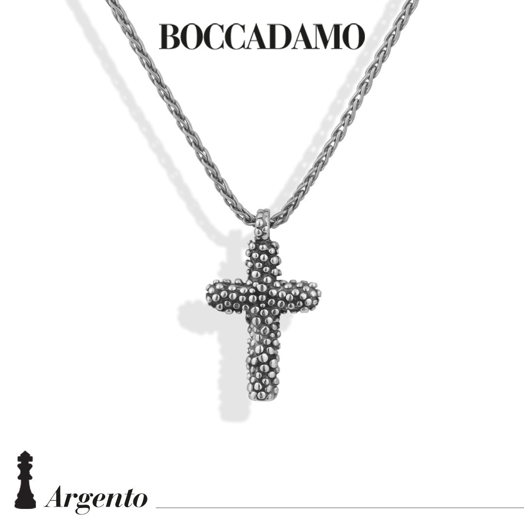 Collana Boccadamo in argento con croce