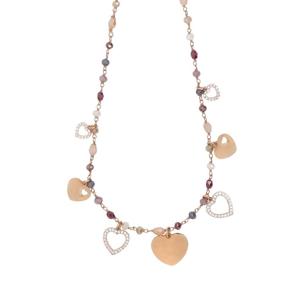Collana Boccadamo in acciaio laminato rosa