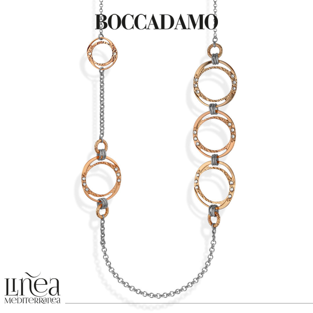 Collana Boccadamo acciaio bicolore