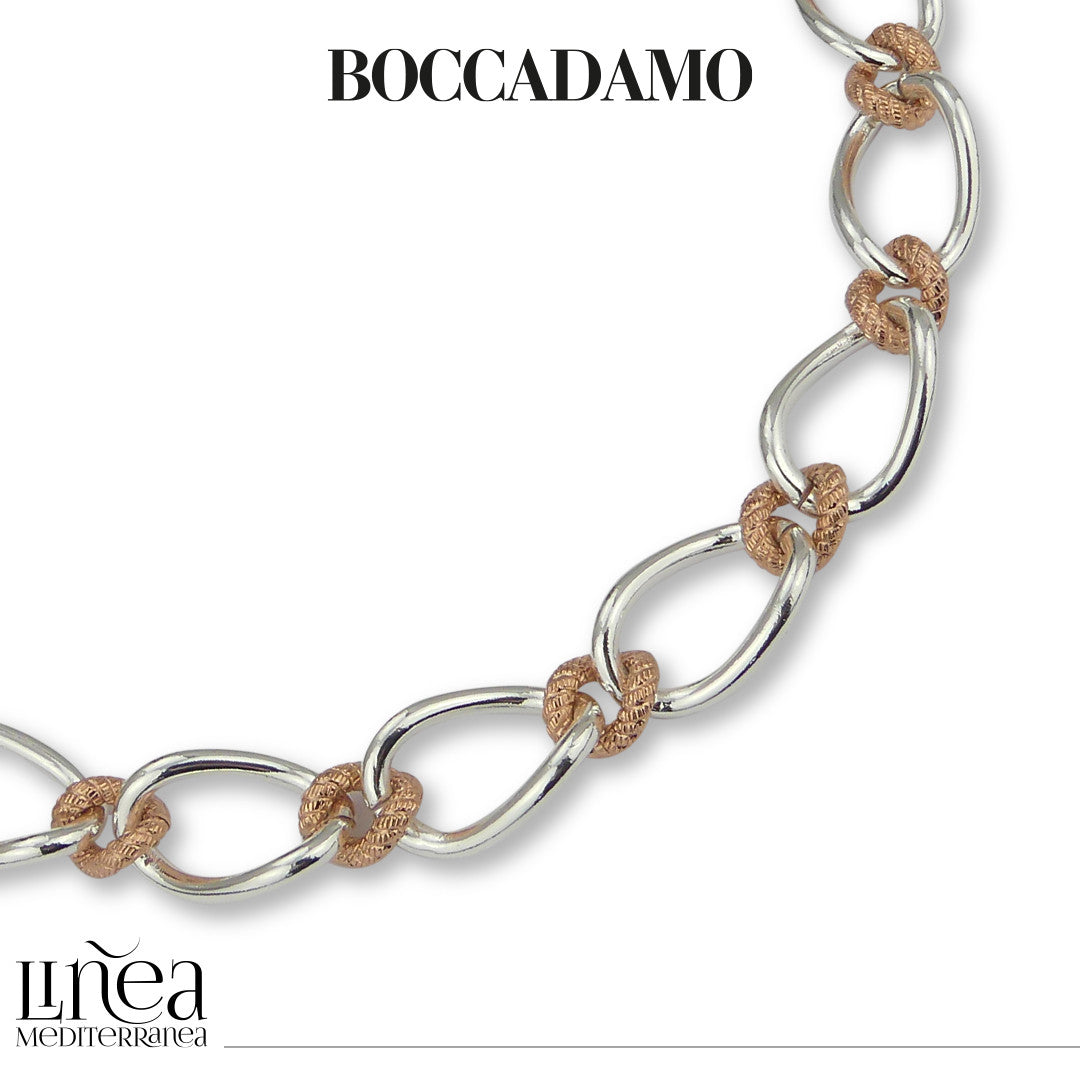 Collana Boccadamo in acciaio bicolore