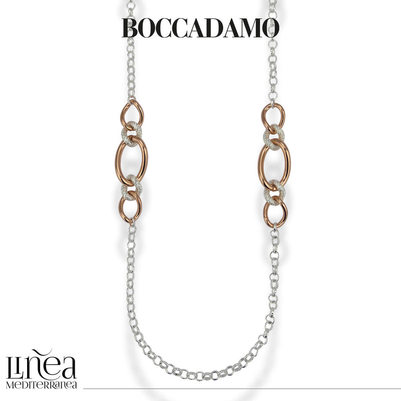 Collana Boccadamo in acciaio bicolore