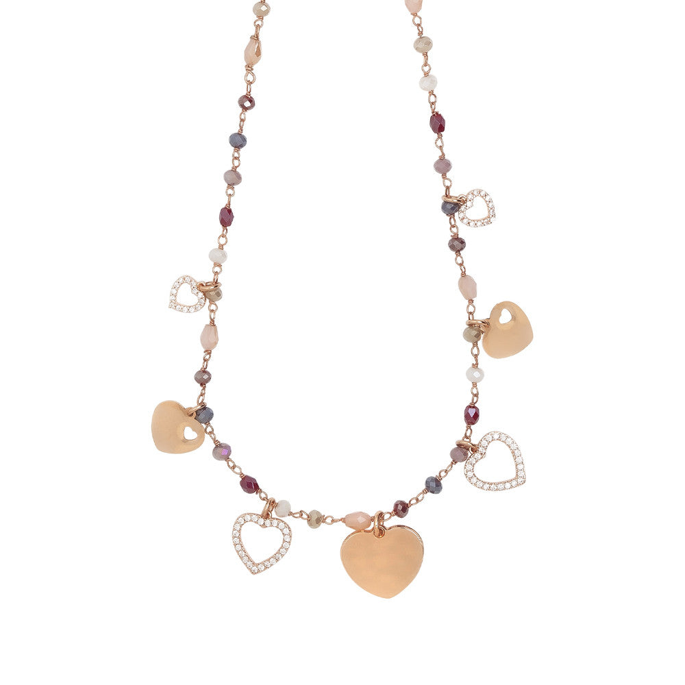 Collana Boccadamo in acciaio laminato rosa