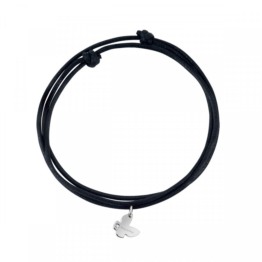 Collana Salvini Minimal pop farfalla in oro bianco con diamante