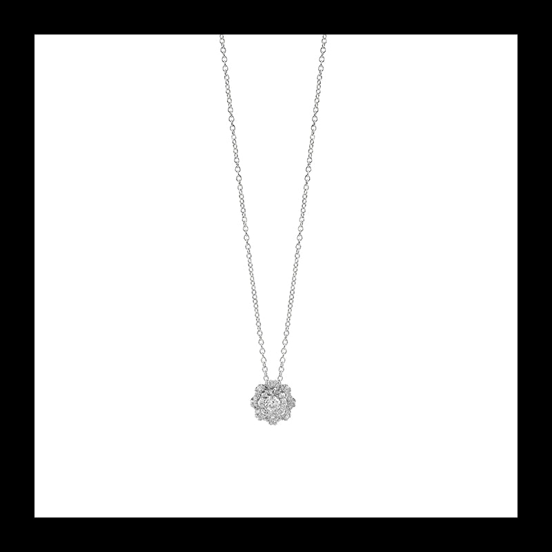 Collana Salvini Camelia in oro bianco con diamanti