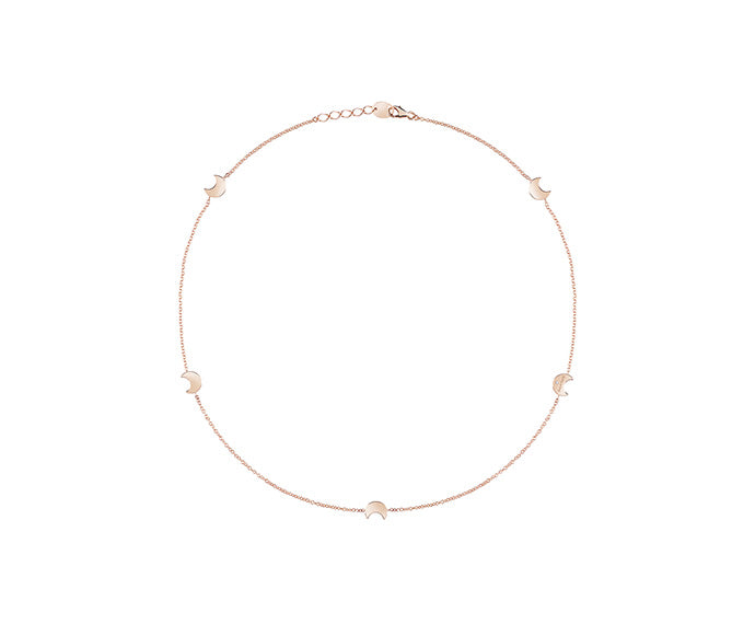 Collana Salvini I Segni 9 kt stelle in oro rosa con diamante