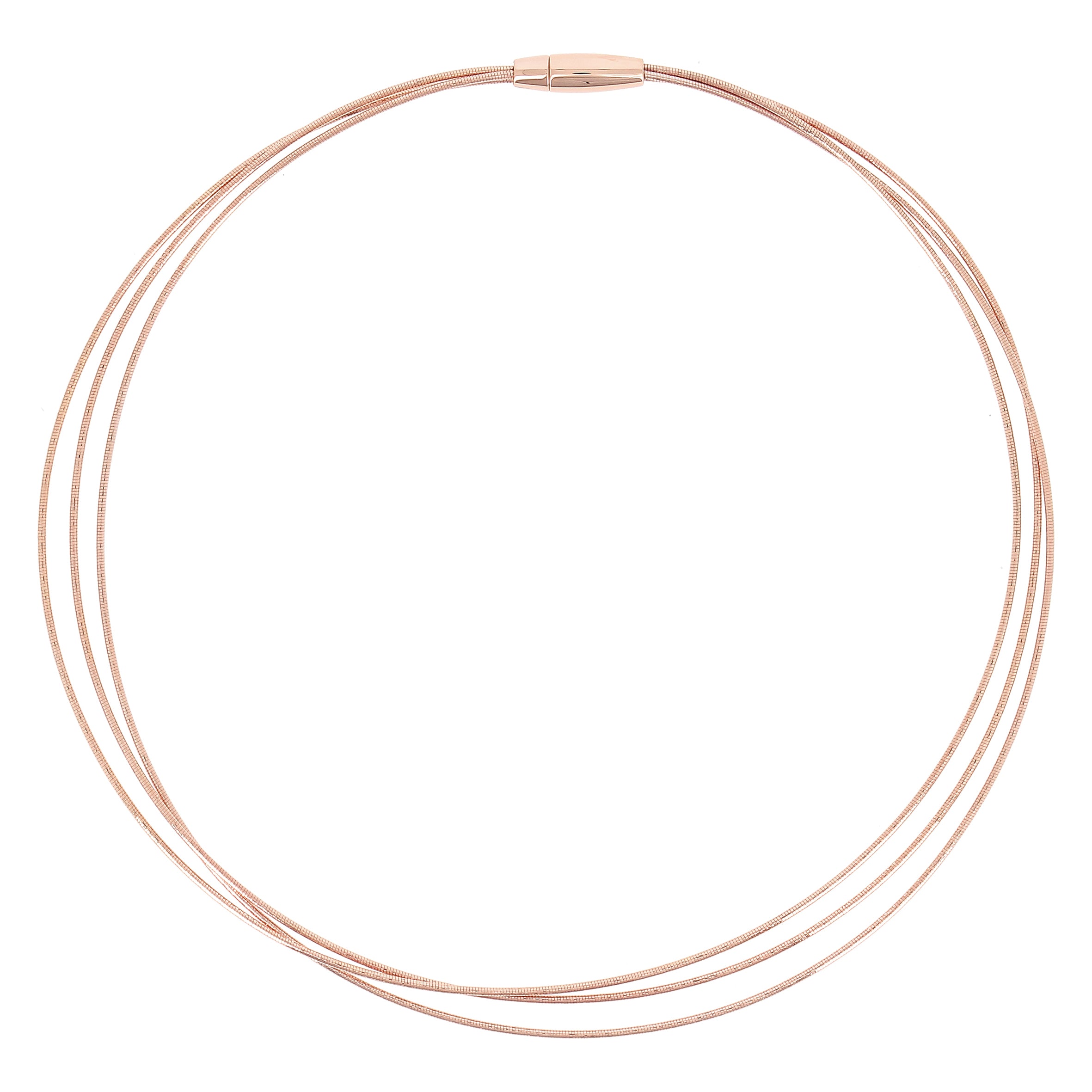 Collana Pesavento DNA Spring in argento laminato rosa