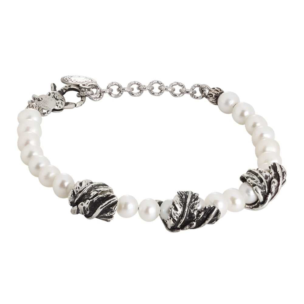 Bracciale Boccadamo Bottega in argento con perle