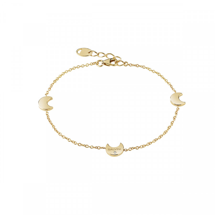 Bracciale Salvini I Segni 9 kt in oro giallo con diamante