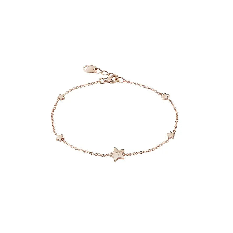 Bracciale Salvini I Segni 9 kt stelle in oro rosa con diamante
