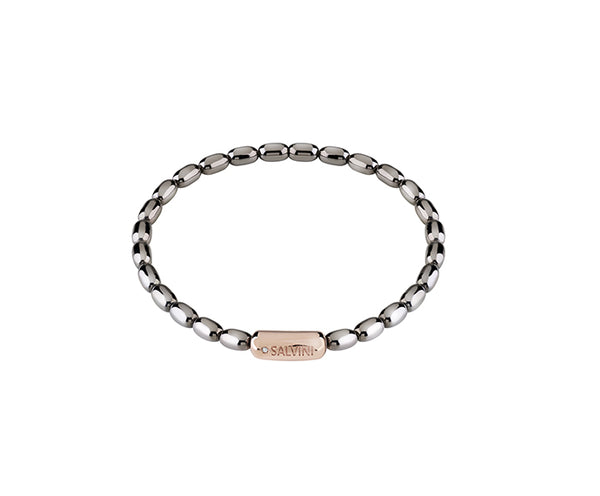 Bracciale Salvini Nirvana in argento con dettagli in oro rosa e diamante