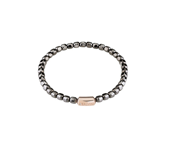 Bracciale Salvini Nirvana in argento con dettagli in oro rosa e diamante