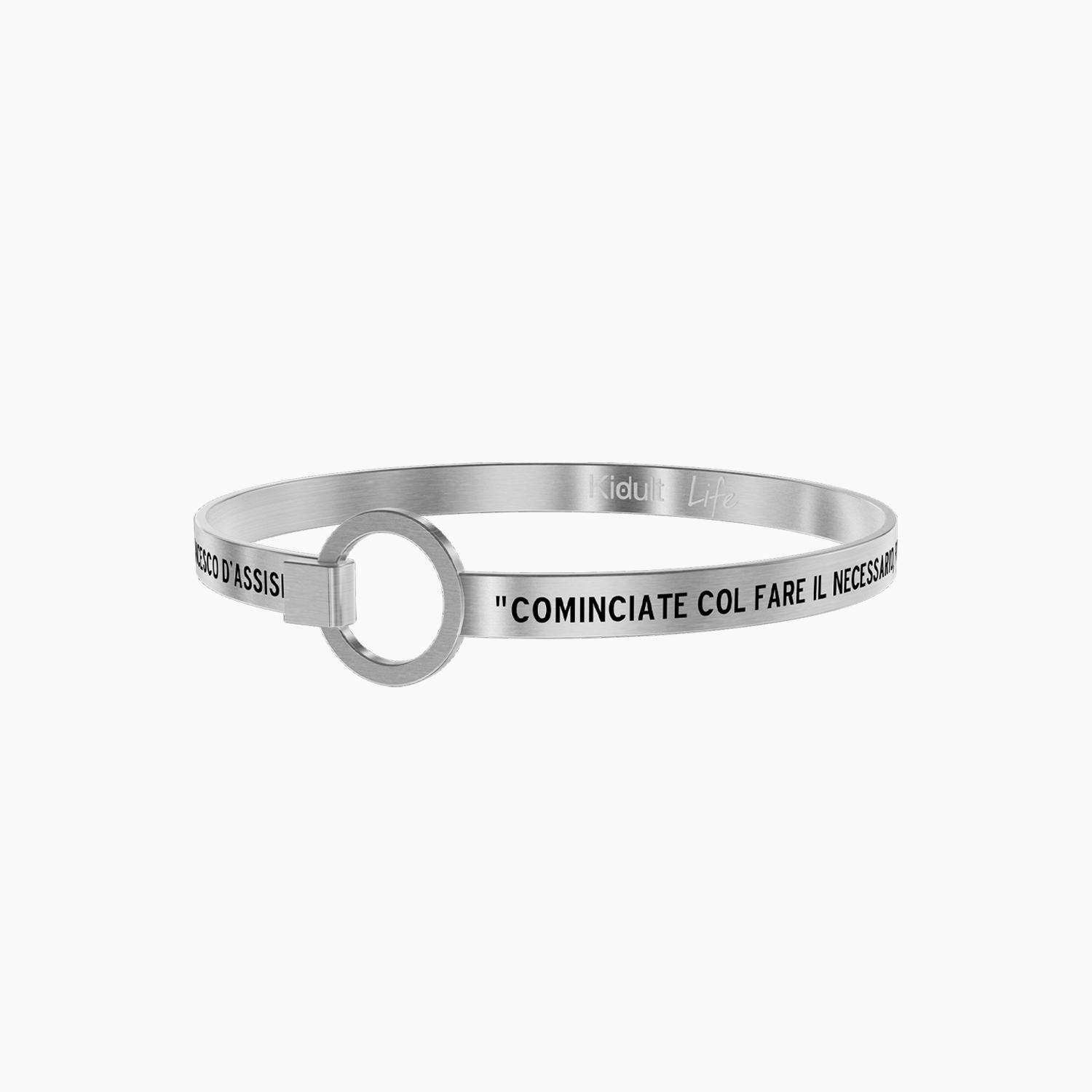 Bracciale Kidult iniziate con il fare il necessario - san Francesco