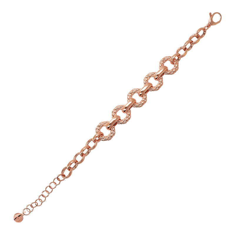 Bracciale Bronzallure in acciaio laminato rosa