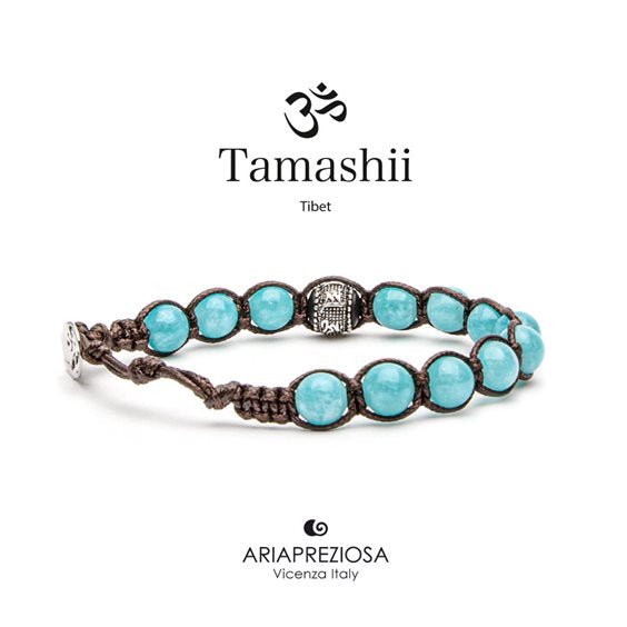 Bracciale Tamashii Ruota della Preghiera Giada Verde Acqua